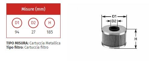Filtro nafta clean mg 012