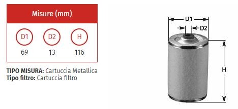 Filtro nafta clean mg 088