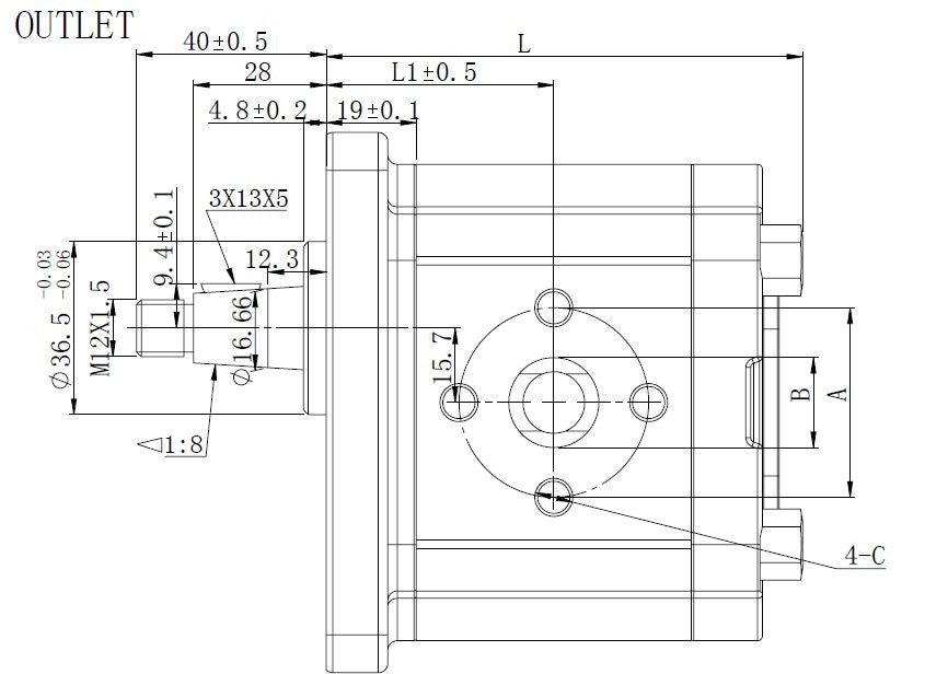 Pompa oleodinamica gr.2 a33x