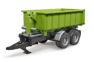 Rimorchio per trattori con container ribaltabile Bruder