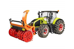Trattore Claas axion 950 con catene e fresa neve - Bruder