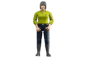 Donna pelle chiara, con jeans scuri Bruder