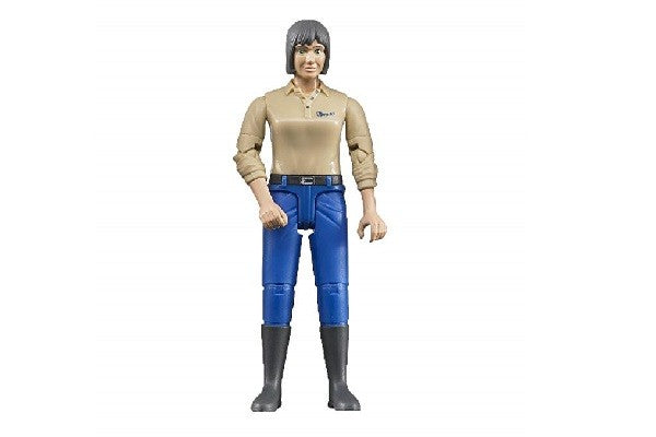 Donna pelle chiara, con jeans chiari - Bruder