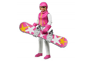 Snowborder (femmina) con accessori - Bruder