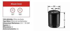 Filtro olio clean do 243