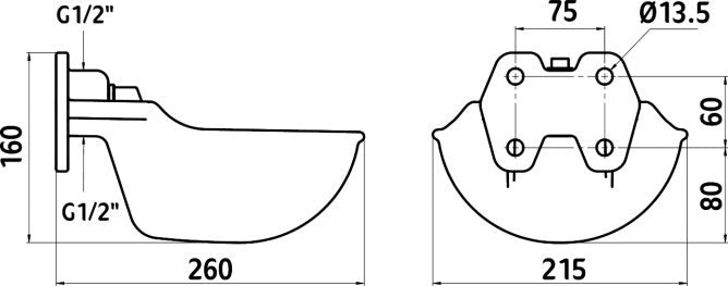 Abbeveratoio g51 con valvola a tubo