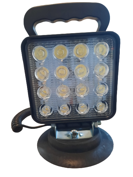 Faro lavoro quadro 16 LED c/maniglia calamitato