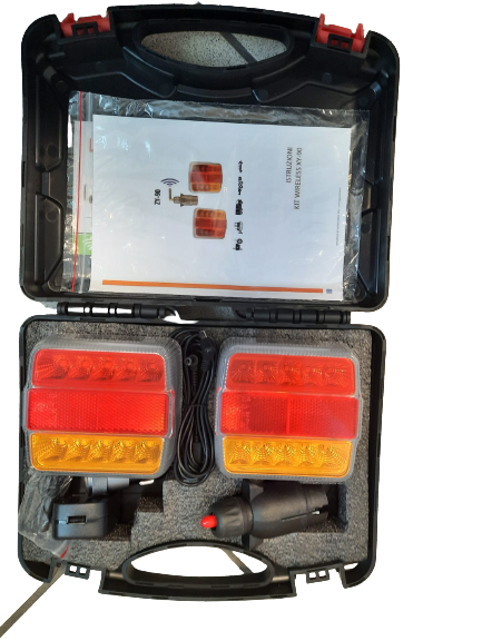 Kit impianto luci rimorchio LED wireless Movit tipo 1