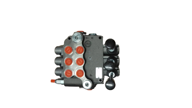 Distributore idraulico p40 3/8, 3 leve - 1 leva s.e. + 2 leve d.e.