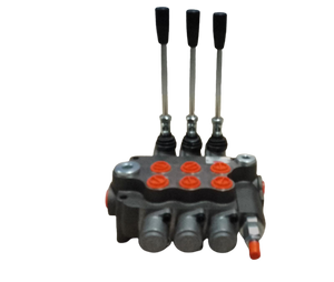 Distributore idraulico p40 3/8, 3 leve - 1 leva s.e. + 2 leve d.e.