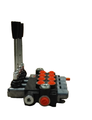 Distributore idraulico p40 3/8, 4 leve - 3 leve d.e. + 1 leva flottante