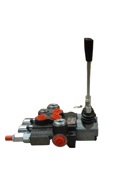 Distributore idraulico p40 3/8, 2 leve - 1 leva s.e. + 1 leva d.e.