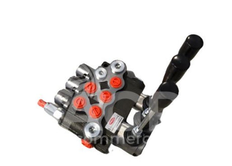 Distributore idraulico p40 3/8, 3 leve - 2 leve d.e. + 1 leva flottante