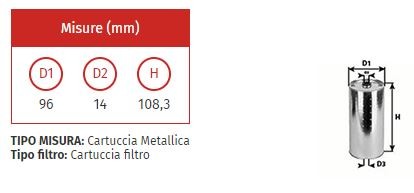 Filtro olio clean ml 11