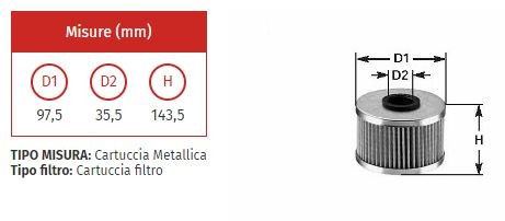 Filtro olio clean ml 410