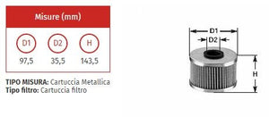 Filtro olio clean ml 410