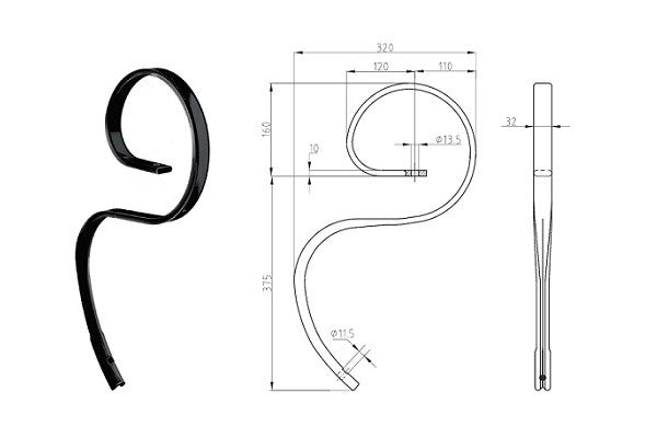 Molla flex 32x10 senza vomere