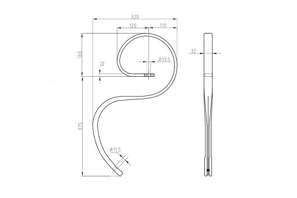 Molla flex 32x10 senza vomere