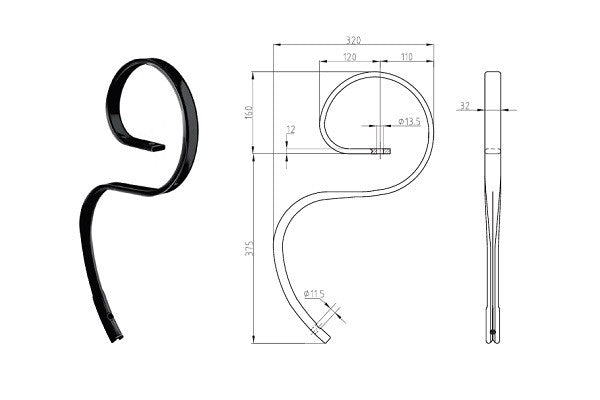 Molla flex 32x12 senza vomere