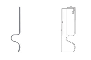 Molla cancellatraccia 40x10 con vomere