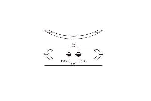 Vomere per molla coltivatore 60x12