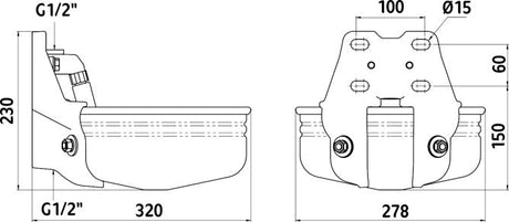 Abbeveratoio con valvola a tubo e21 - attacco: 3/4"