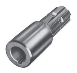 Riduzione con foro cilindrico c/cava - diam.45 - L.170