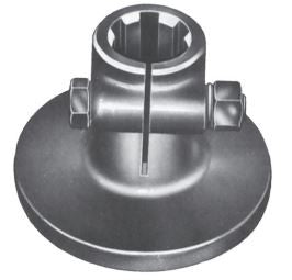 Mozzo scanalato con flangia e bullone - 1""3/8 diametro 120 L.80