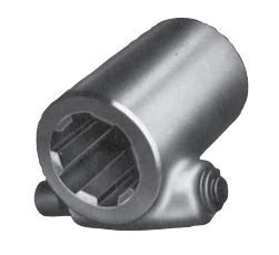 Bussola scanalata con pulsante - 1""3/8-21 cave L.80