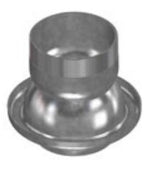 Sfera e anello zincato con trnchetto filettato Maschio - D.100