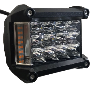 Faro lavoro 12 LED frontali + 7 LED ambrati strobo