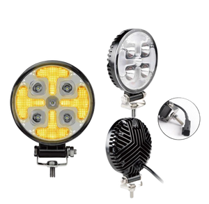 Faro lavoro 5 LED bianchi+ 20 LED ambrati strobo
