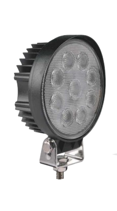 Faro lavoro LED tondo 9 LED c/interruttore