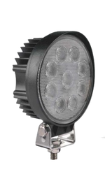 Faro lavoro LED tondo 9 LED c/interruttore