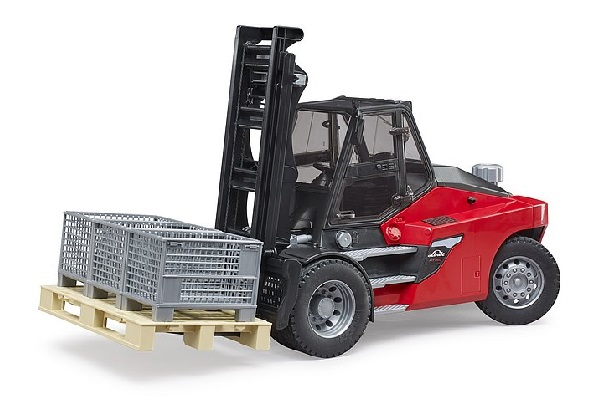 Linde ht160 muletto con pallet e 3 ceste Bruder