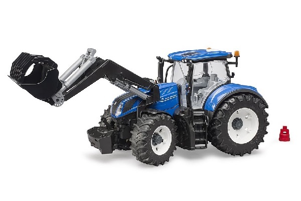 Trattore New Holland T7.315 con benna Bruder