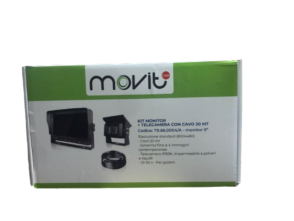 Kit monitor 9"+ telecamera posteriore - sd - split