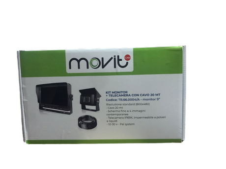 Kit monitor 9"+ telecamera posteriore - sd - split