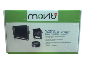 Kit monitor 7"+ telecamera posteriore - sd - split
