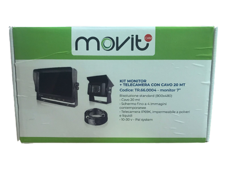 Kit monitor 7"+ telecamera posteriore - sd - split