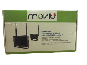 Kit monitor 7"+ telecamera posteriore -sd-split-wireless