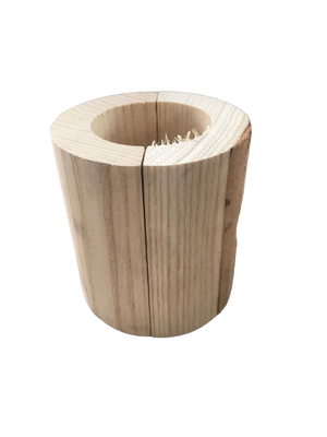 Bronzina legno rotonda lunga - coppia