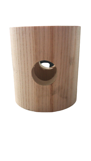 Bronzina legno rotonda lunga - coppia