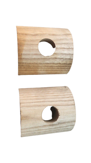 Bronzina legno ottagonale - coppia