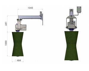 Spazzola elettrica pendolare