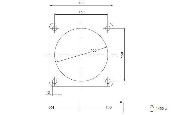 Flangia 4"
