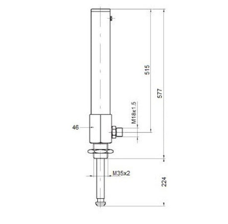 Pistone saracinesca a gas 8"