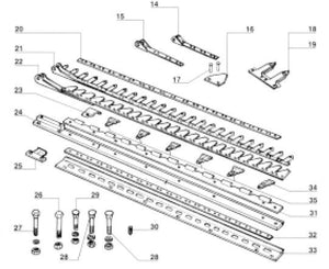 Lama inferiore 24 sezioni t. gribaldi e salvia "superior"