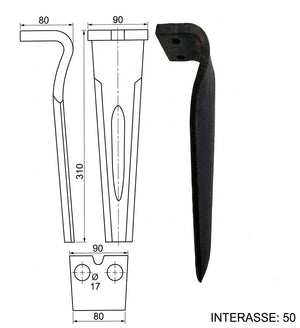 Dente lama forigo pesante p90