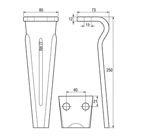 Dente lama forigo leggero p80